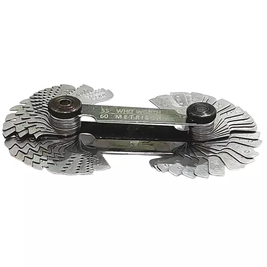 A.D INTERNATIONAL British Whitworth Bsw & Metric Screws Bolts Pitch Measure Thread Gauge with 51 Blades, 1Q-PPTG-5Y0D