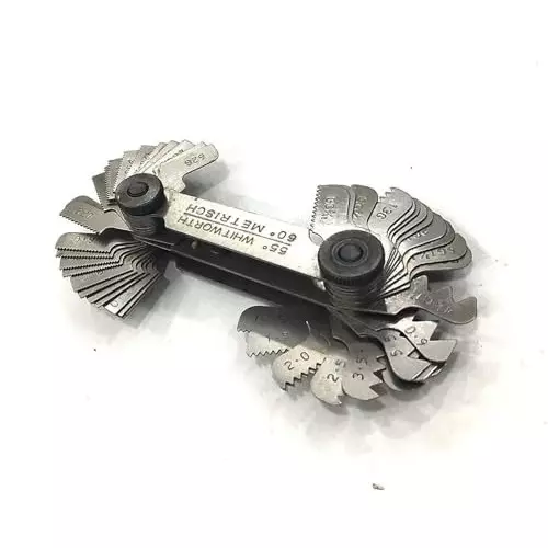 A.D INTERNATIONAL British Whitworth Bsw & Metric Screws Bolts Pitch Measure Thread Gauge with 51 Blades, 1Q-PPTG-5Y0D
