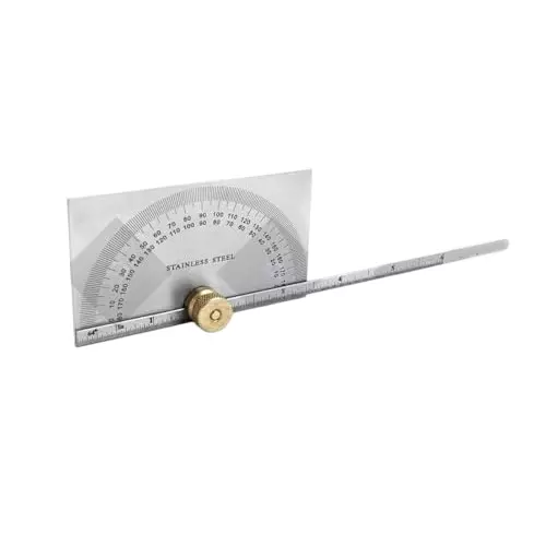 A.D INTERNATIONAL Square Head Depth Cum Degree Protractor With Locking Screw and 0 to 180° Measurement Range, II-GX6Q-BEWW