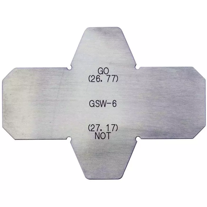 SK Niigata Seiki Gasket Groove Width Measurement Limit Gauge, GSW-6