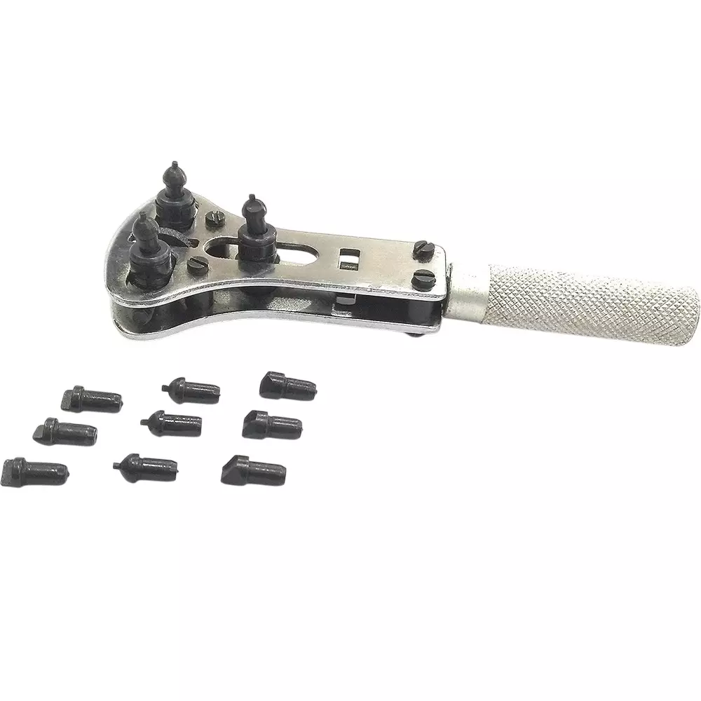 Assorts JAXA Style Battery Replacement Wrench with 4 Sets of Interchangeable Mandrel Pins