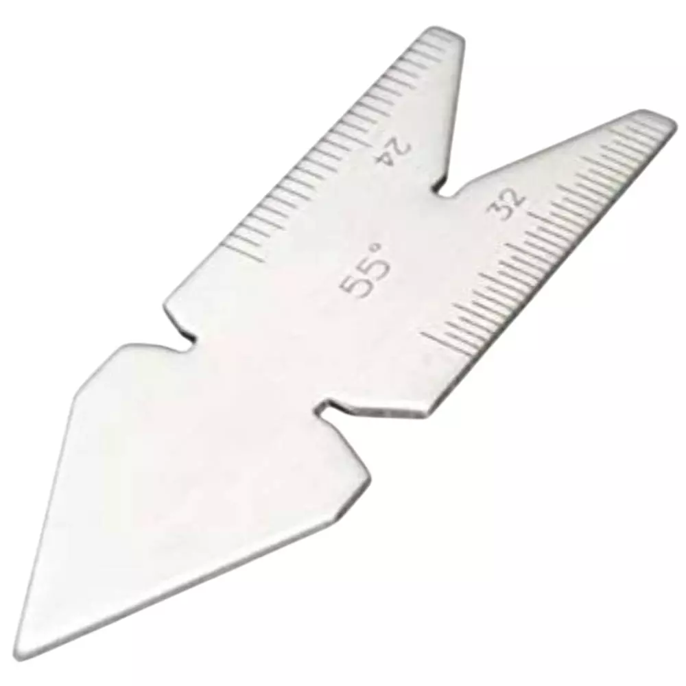 Aastha Tools Center Gauges Stainless Steel 55° Inch/Metric with 14ths, and 20ths Radius Gauge