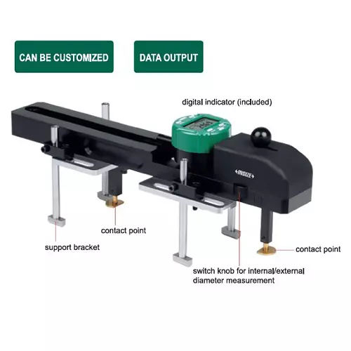 insize-digital-comparison-gauge-with-wireless-interface-100-300-mm-internalexternal-diameter-range-and-5-m-accuracy-2514-300wl