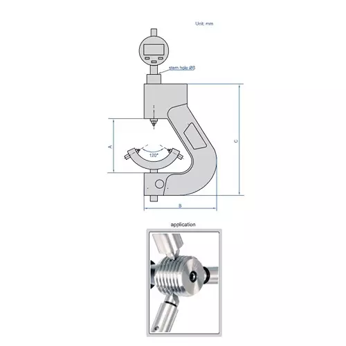 insize-thread-pitch-diameter-comparator-with-30-70-mm-range-and-001-mm-repeatability-2516-70