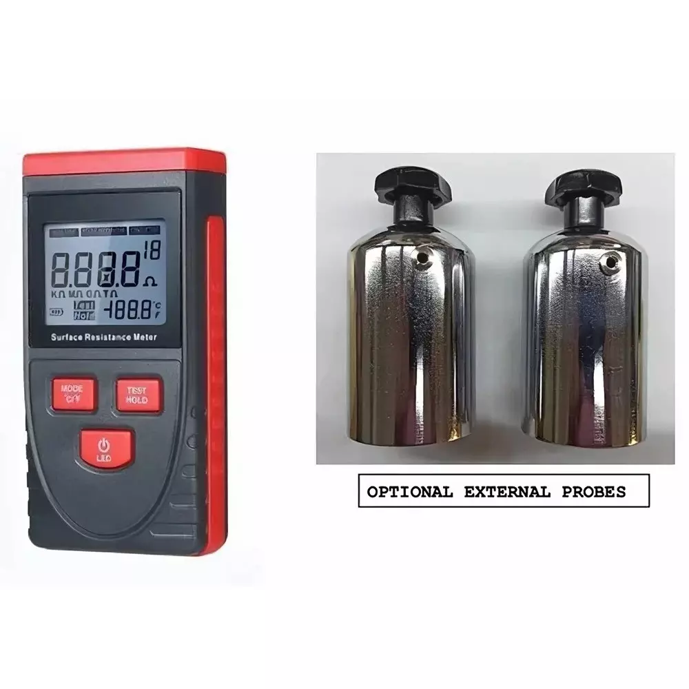 GLOBALSS Global Stat clean 9 V Digital Surface Resistivity Meter 135x70x25 mm