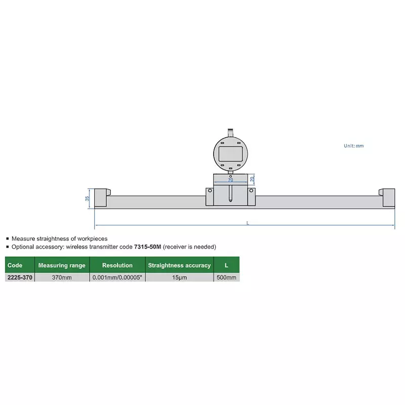 insize-straightness-gauge-with-370-mm-range-and-0001-mm000005-inch-resolution-2225-370