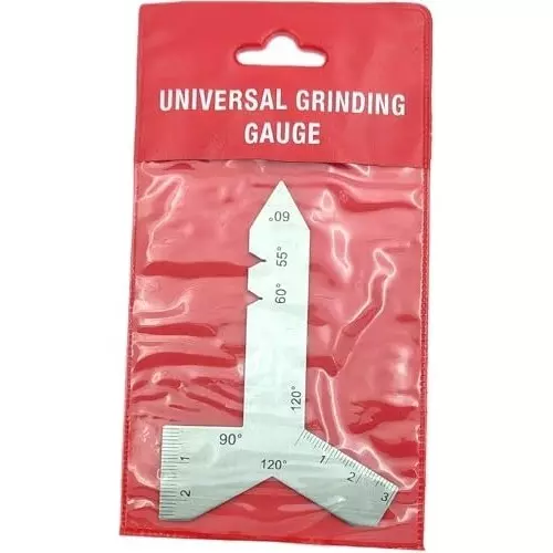 A.D INTERNATIONAL Stainless Steel Universal Grinding Gauge with 55°, 60°, 90°, and 120° Angle, S6-JJSR-KZNX (Pack of 3)