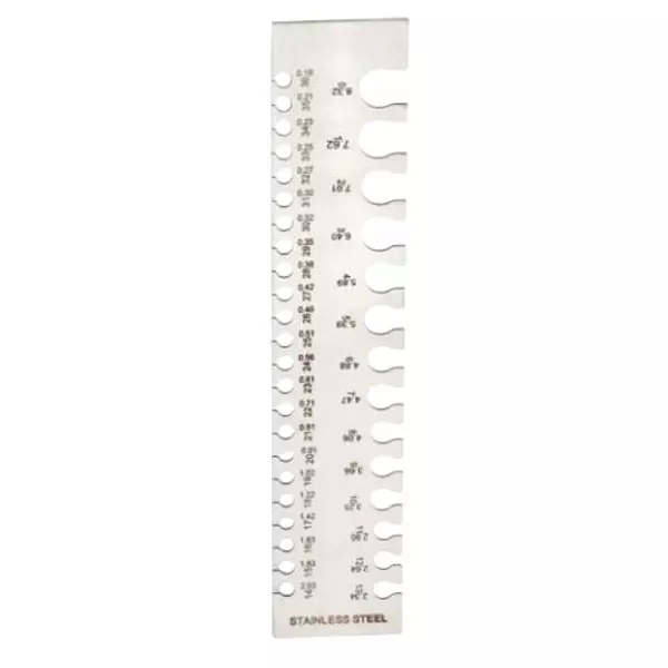 YADAV Wire Gauge Round Stainless Steel 1–36 Marking Wire Hole Gauge (Set of 2)
