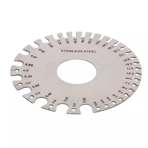 YADAV Wire Gauge Round Stainless Steel 1–36 Marking Wire Hole Gauge (Set of 2)