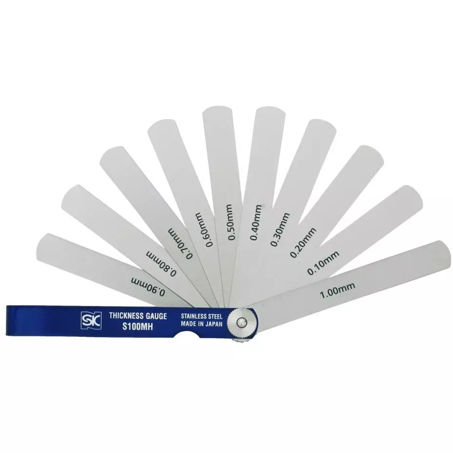 SK Niigata Seiki Stainless Steel Thickness Gauge, S100MH (Pack of 10 Pcs)