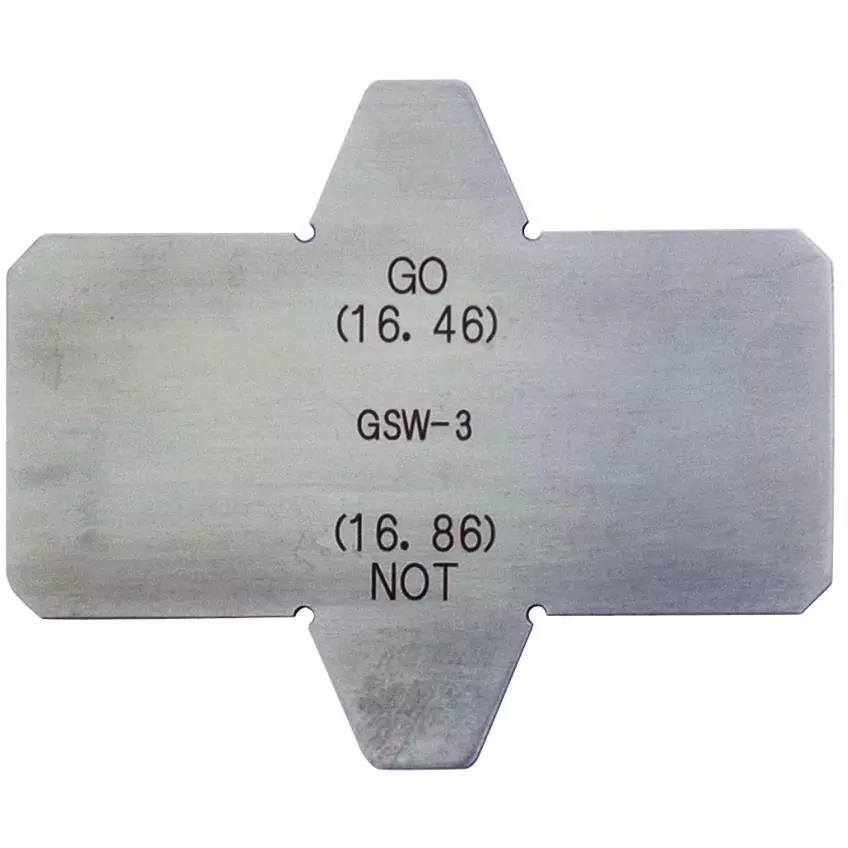 SK Niigata Seiki Gasket Groove Width Measurement Limit Gauge, GSW-3