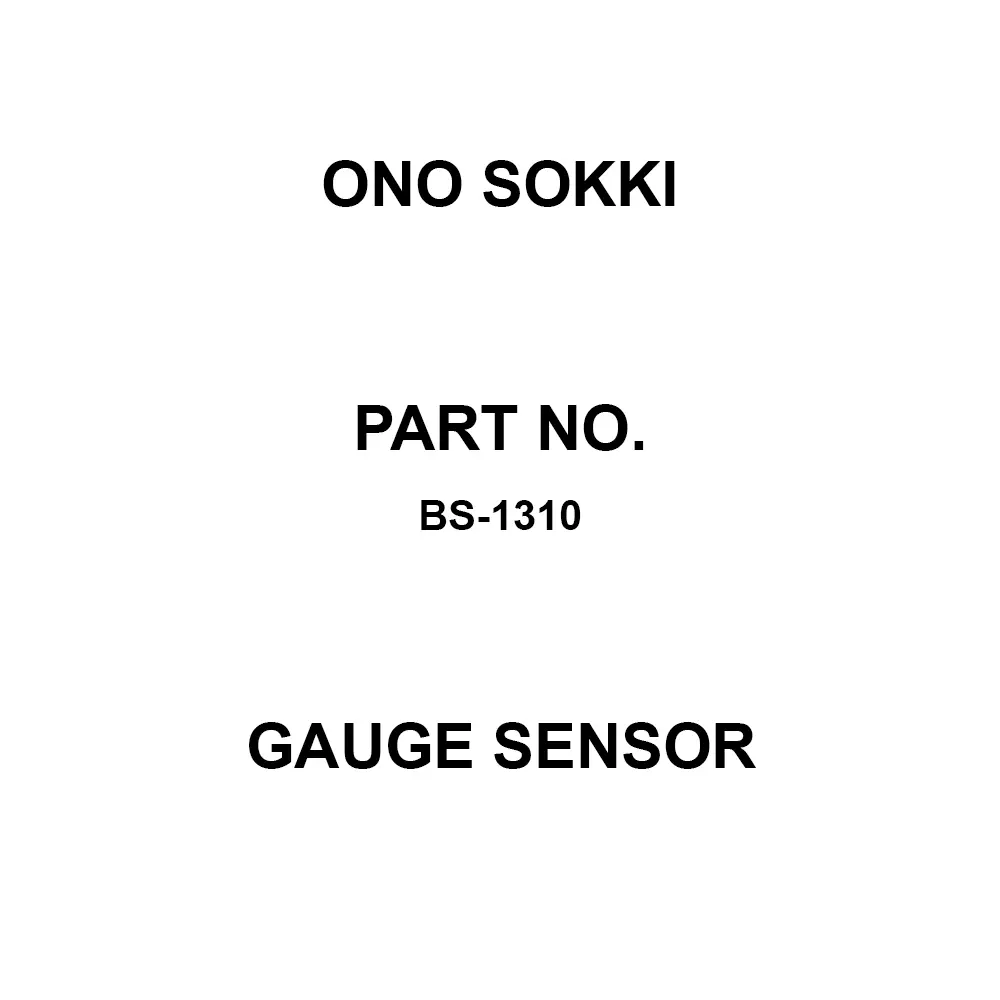 Ono Sokki Gauge Sensor DC 4.5 to 5.5 V Power Supply 10 mm Measuring Ranges 1 μm Resolution, BS-1310