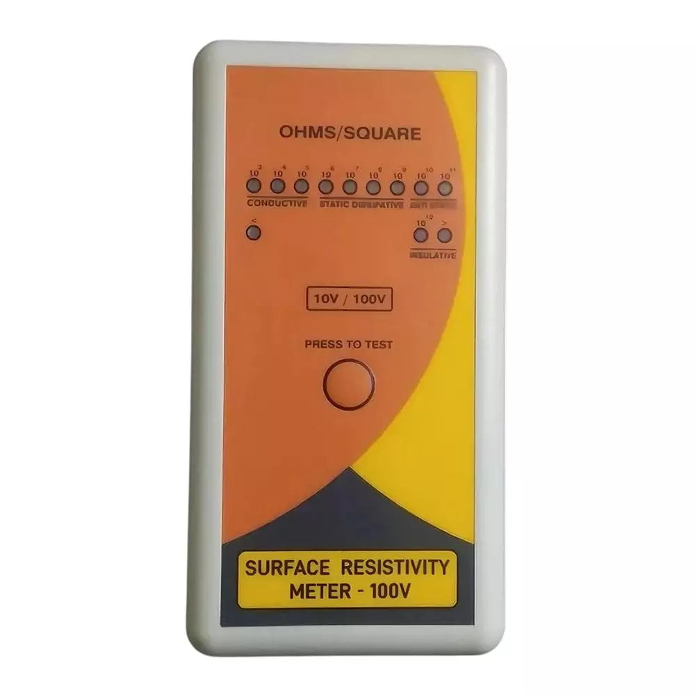 GLOBALSS 100 V Surface Resistivity Meter LED Light Display 10³ to 10¹¹ Hz