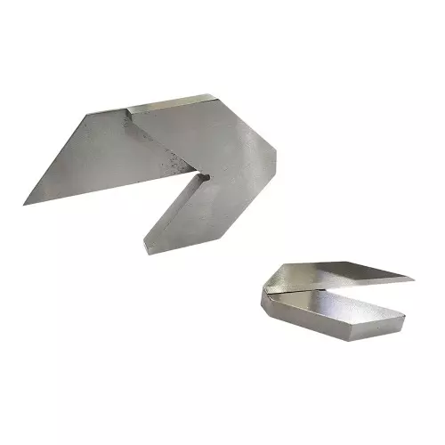 Buyohlic International Center Square with 1.5 inch (38 mm) & 3 inch (75 mm ) Capacity and Silver Color for Locating Center Of Round Stock, JD-2SJS-VD5O (Set of 2)