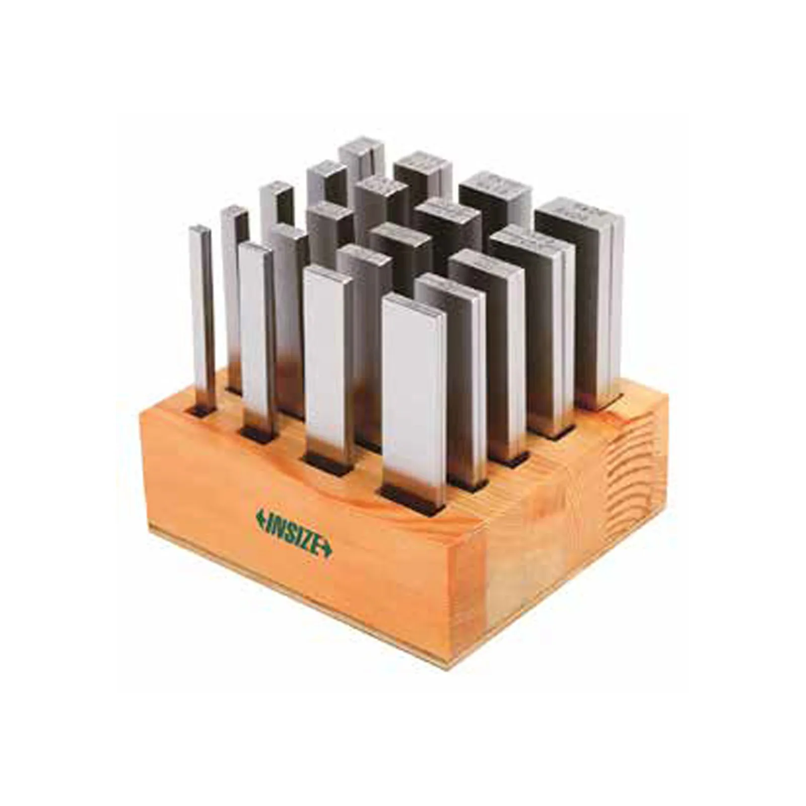 Insize 20 Pcs Parallel Set Alloy Tool Steel Body, HRC55-60 Hardness and 100 mm Length, 6511-20