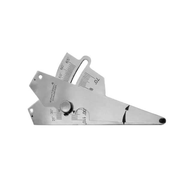 Kristeel Weld Angle Gauge 0 - 110° Range Stainless Steel Bevel Angle 0.5°, WAG/5068