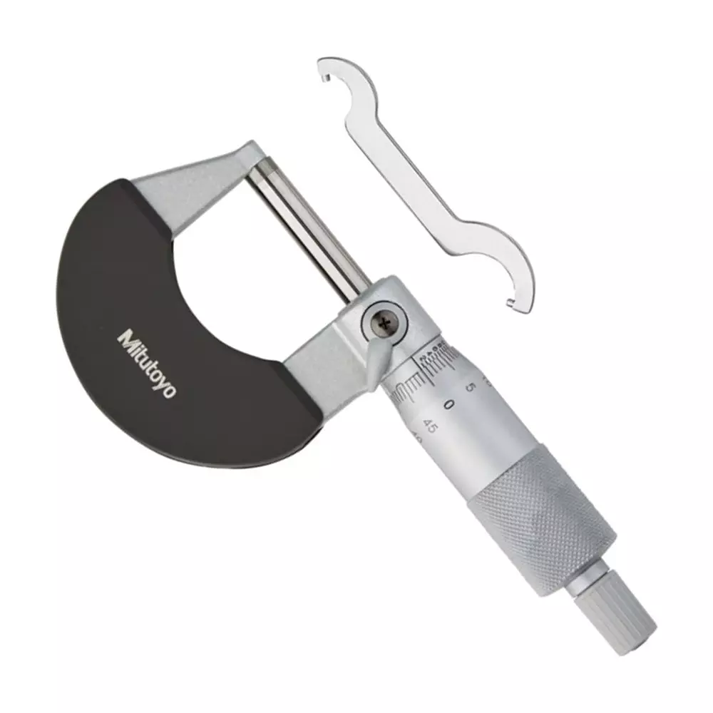 Mitutoyo Outside Micrometer with Friction Thimble 102 Series 0 - 25 mm Range, 102-313