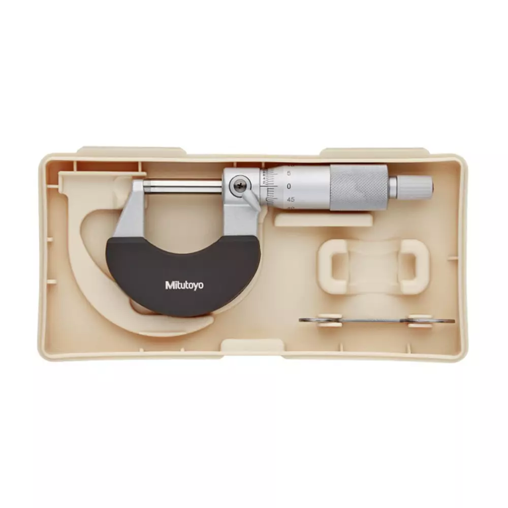 Mitutoyo Outside Micrometer with Friction Thimble 102 Series 0 - 25 mm Range, 102-313