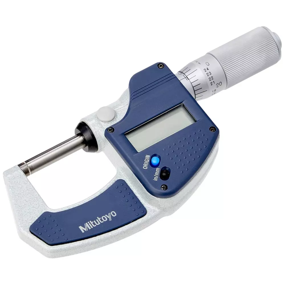 Mitutoyo Digimatic Micrometer With Friction Thimble 0 - 1 inch (0 - 25 mm) Range, 293-832-30