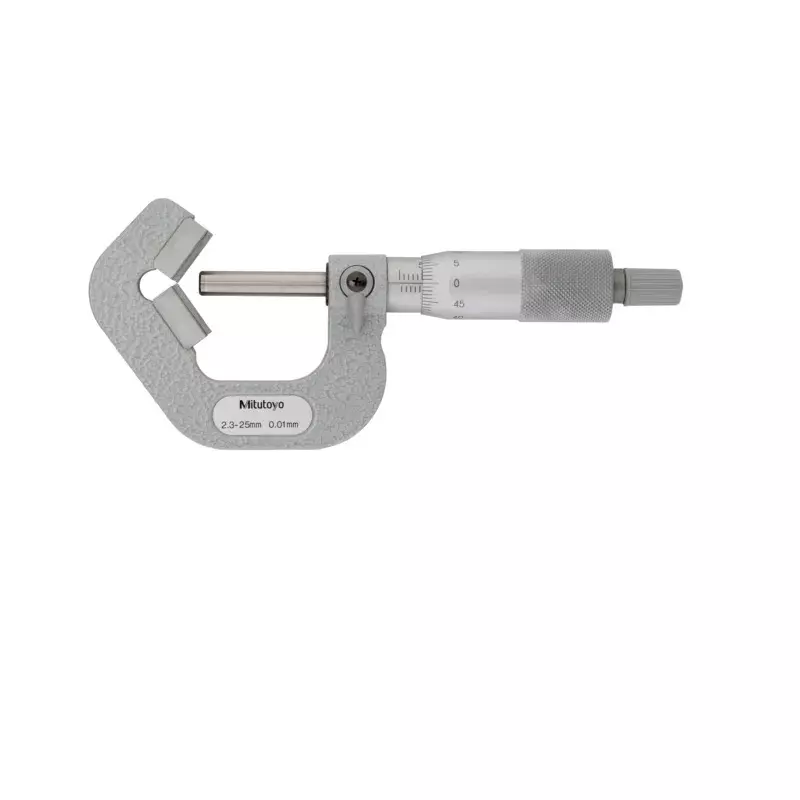 Mitutoyo V-Anvil Micrometer 114 Series 2.3 - 25 mm Range, 114-137