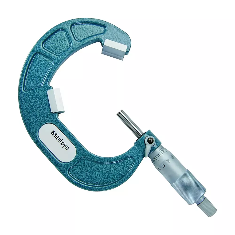 Mitutoyo V-Anvil Micrometer 114 Series 2.3 - 25 mm Range, 114-204