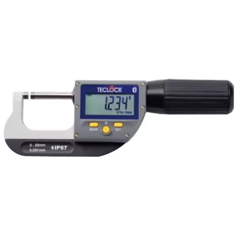 Teclock Digital Micrometer (Screen refresh) 8 times / sec 0-30 mm Measuring Ranges 1 μm Minimum Reading, SSM-750