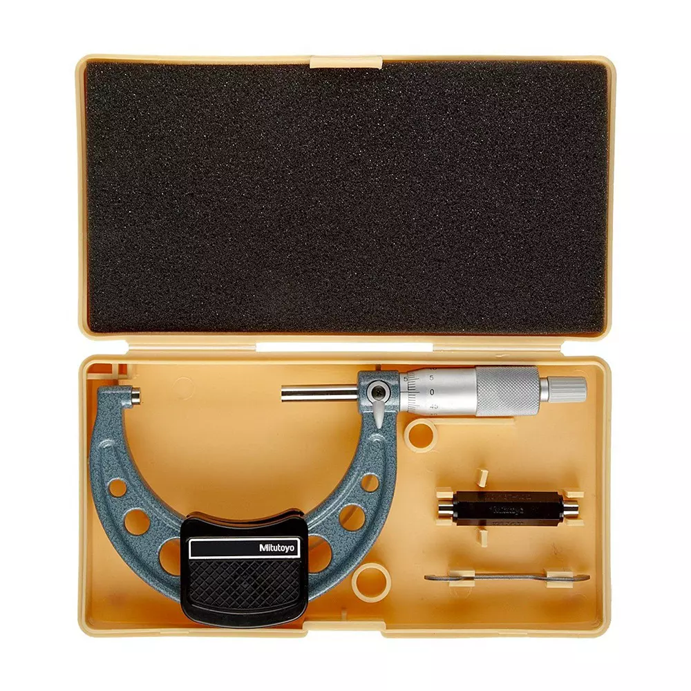 Mitutoyo Outside Micrometer with Ratchet Stop 103 Series 50 - 75 mm Range, 103-139-10