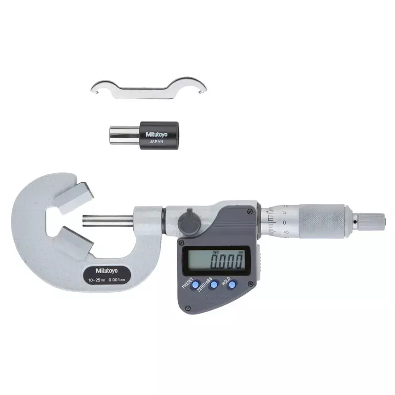 Mitutoyo Digimatic V-Anvil Micrometer 314 Series 0.001 mm Resolution (Metric)