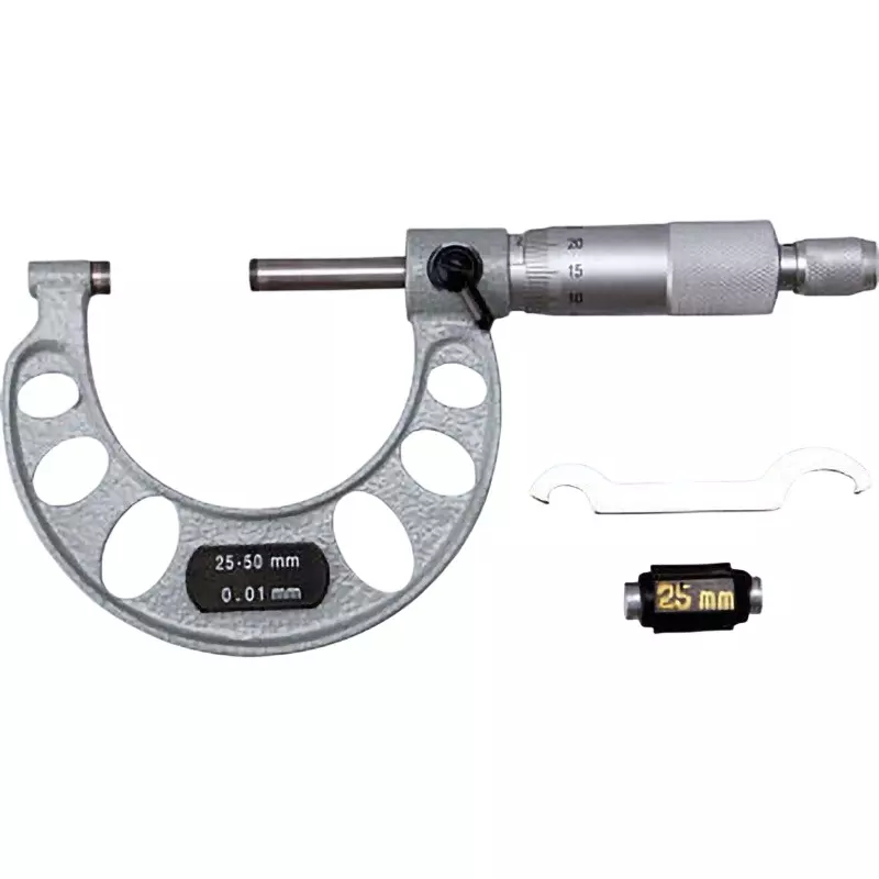 MonotaRO Outside Micrometer 25 - 50 mm Measuring Range, MM50