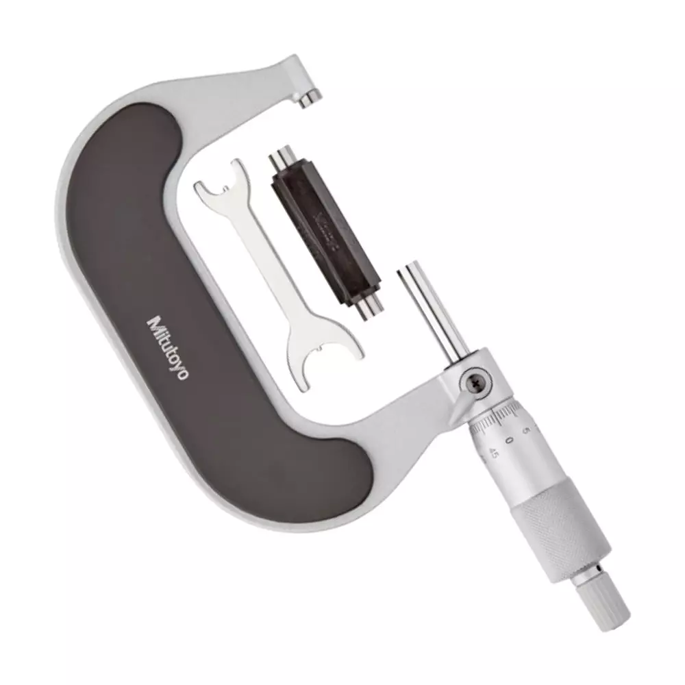 Mitutoyo Outside Micrometer with Ratchet Stop 102 Series 50 - 75 mm Range, 102-303