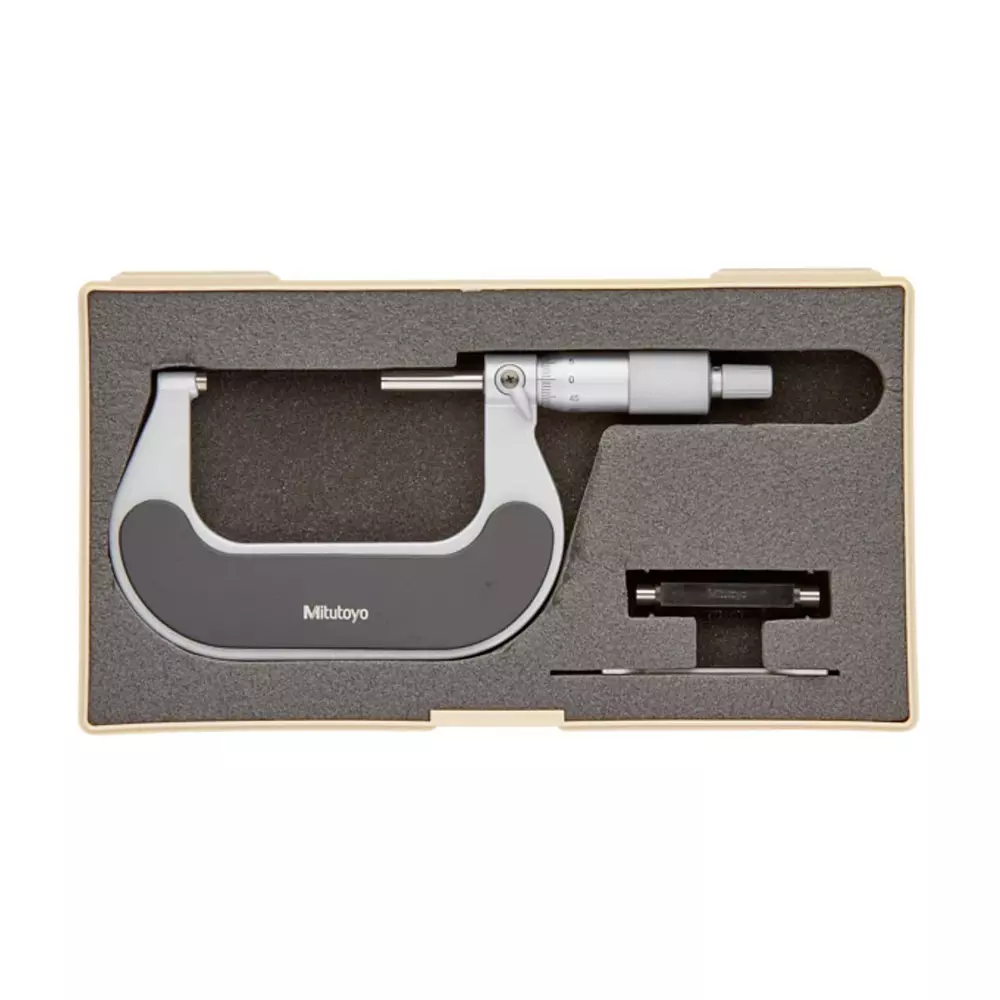 Mitutoyo Outside Micrometer with Ratchet Stop 102 Series 50 - 75 mm Range, 102-303