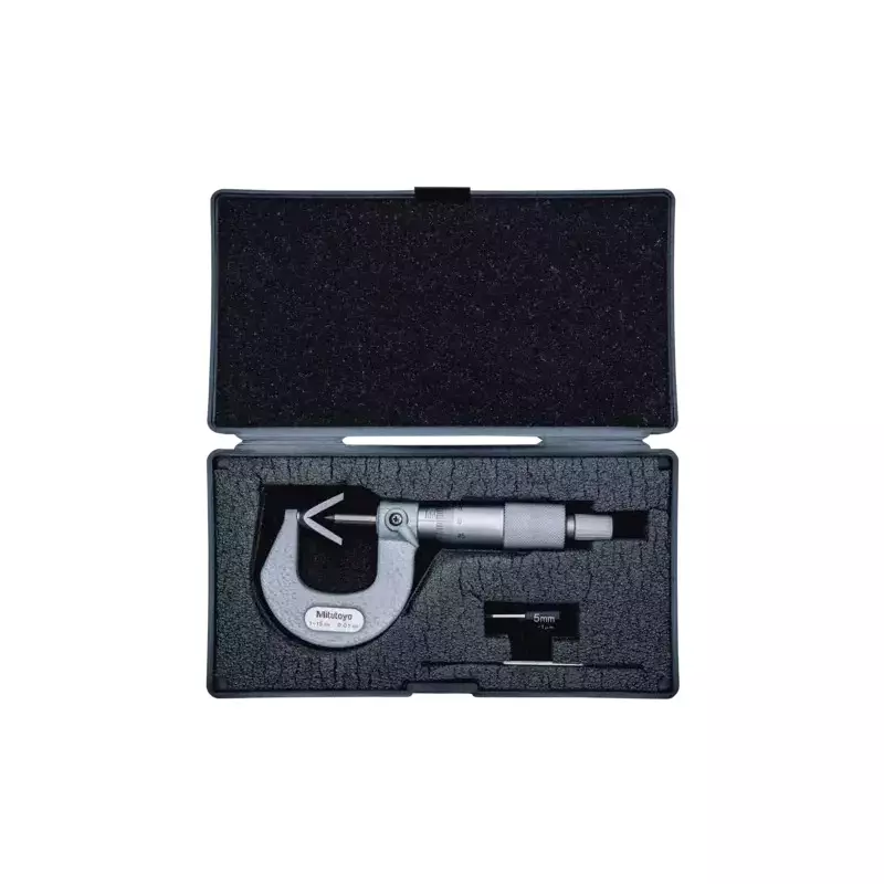 Mitutoyo V-Anvil Micrometer 114 Series 1 - 15 mm Range, 114-161