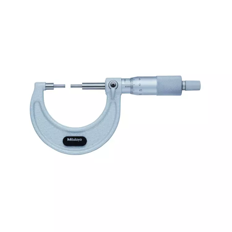 Mitutoyo Spline Micrometer 111 Series 0 - 1 inch (0 - 25.4 mm) Range, 111-166