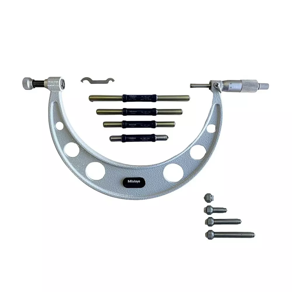 Mitutoyo Interchangeable Anvil Outside Micrometer 104 Series 100 - 200 mm Range, 104-140A