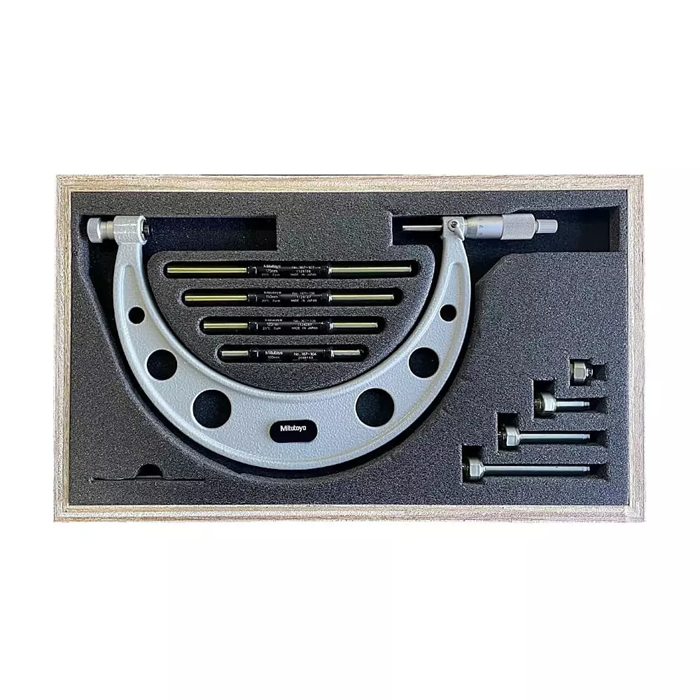Mitutoyo Interchangeable Anvil Outside Micrometer 104 Series 100 - 200 mm Range, 104-140A