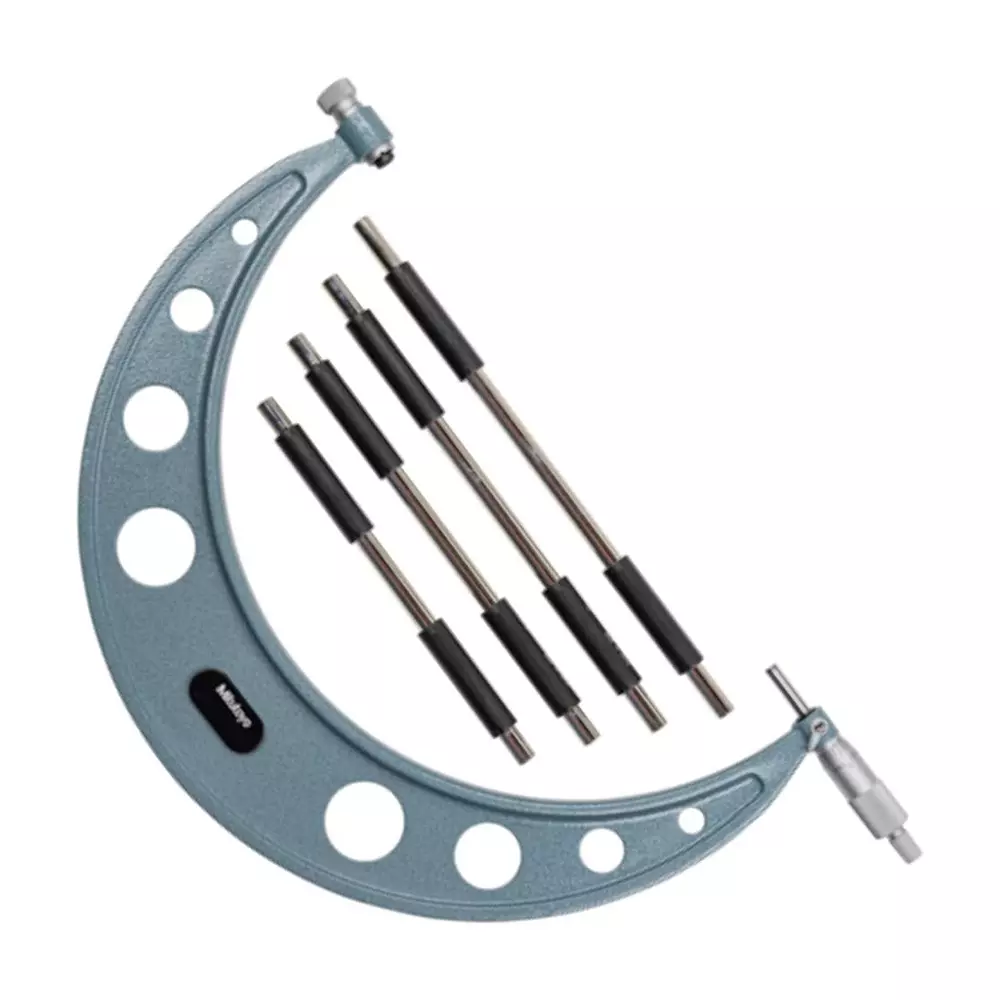 Mitutoyo Interchangeable Anvil Outside Micrometer 104 Series 8 - 12 inch (200 - 300 mm) Range, 104-151