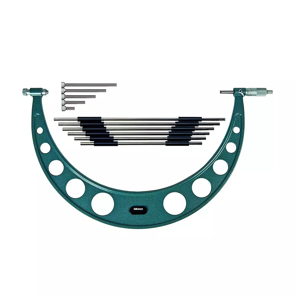 Mitutoyo Interchangeable Anvil Outside Micrometer 104 Series 12 - 18 inch (300 - 450 mm) Range, 104-201