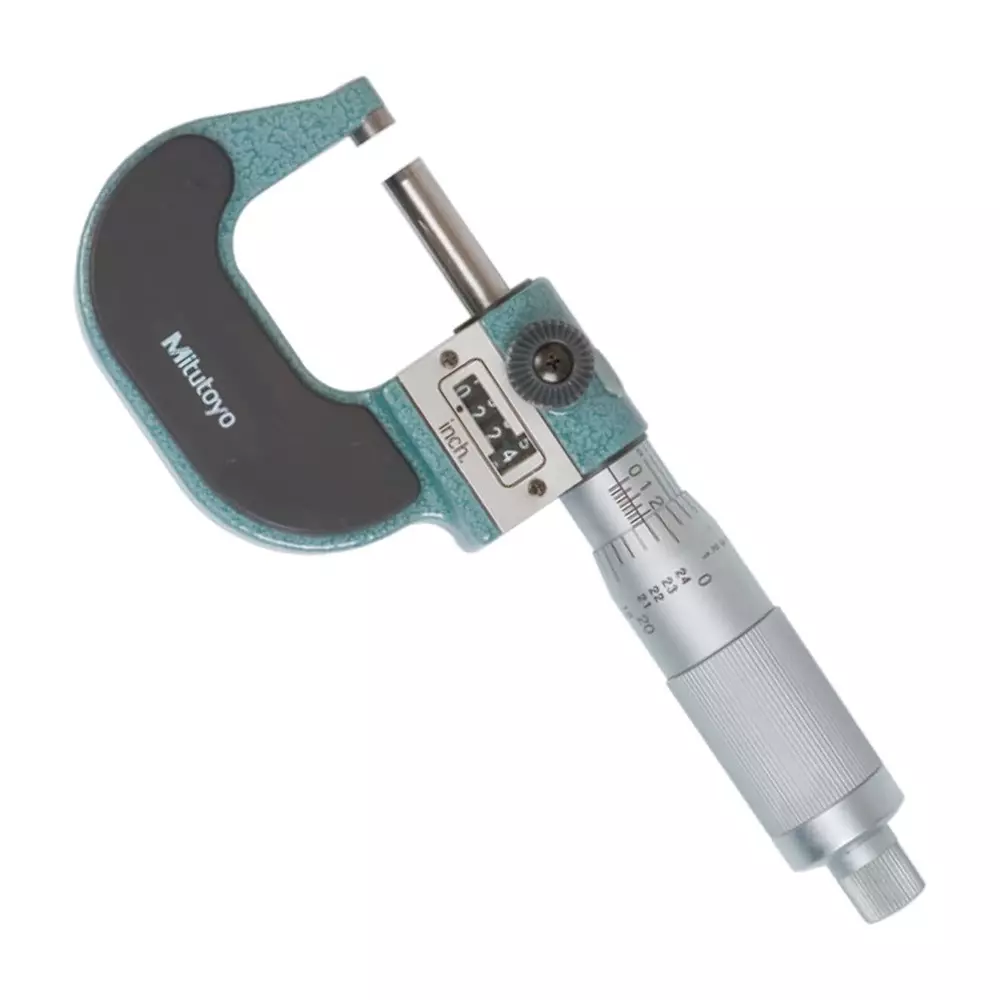 Mitutoyo Digit Outside Micrometer with Friction Thimble 193 Series 0 - 1 inch (0 - 25 mm) Range, 193-211