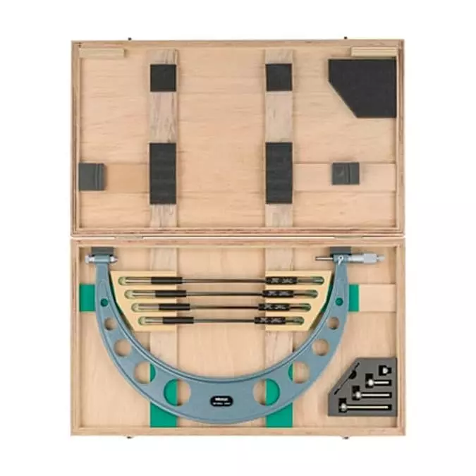 Mitutoyo Interchangeable Anvil Outside Micrometer 104 Series 0 - 100 mm Range, 104-139A