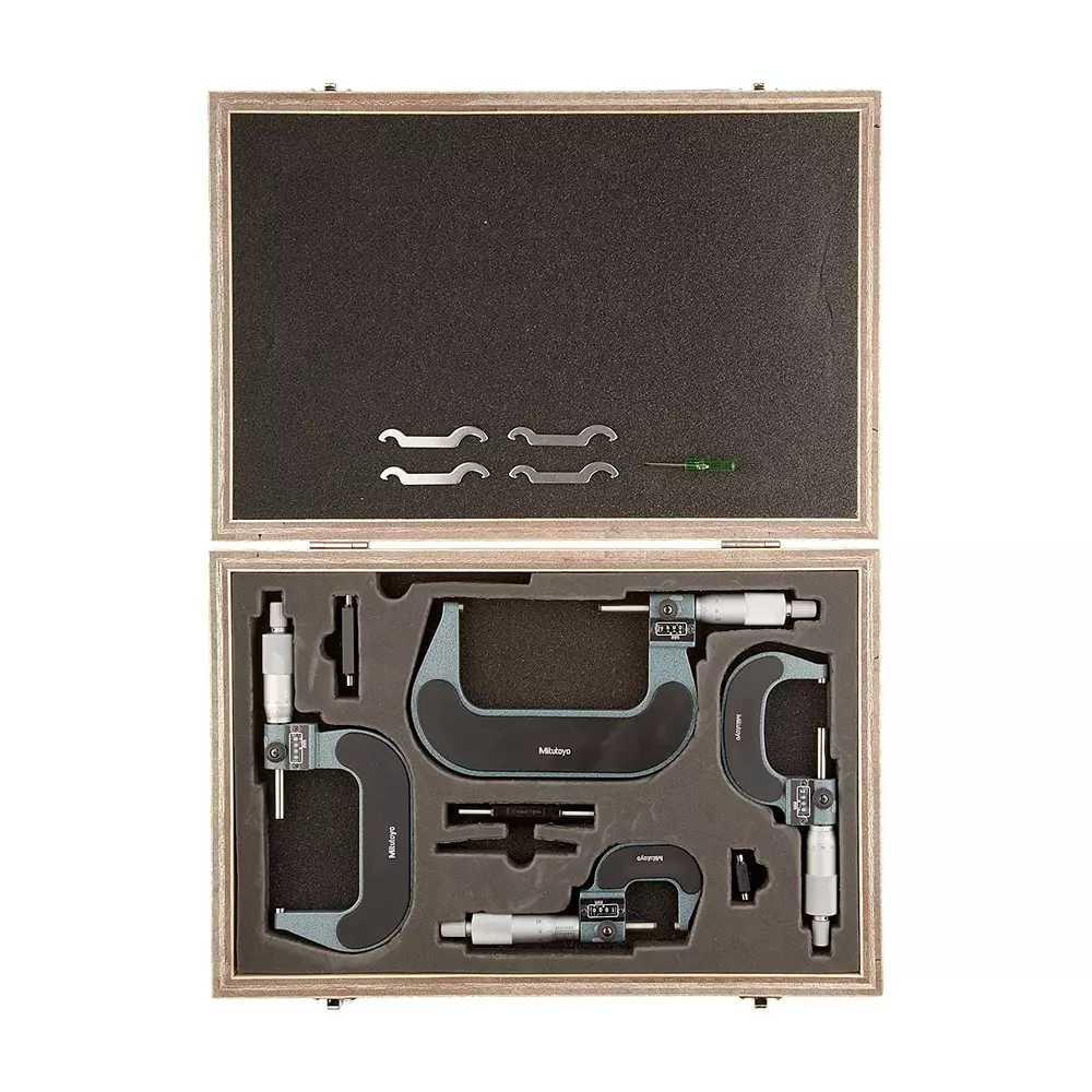 Mitutoyo Digit Outside Micrometer Set 193 Series 0 - 100 mm Range, 193-902