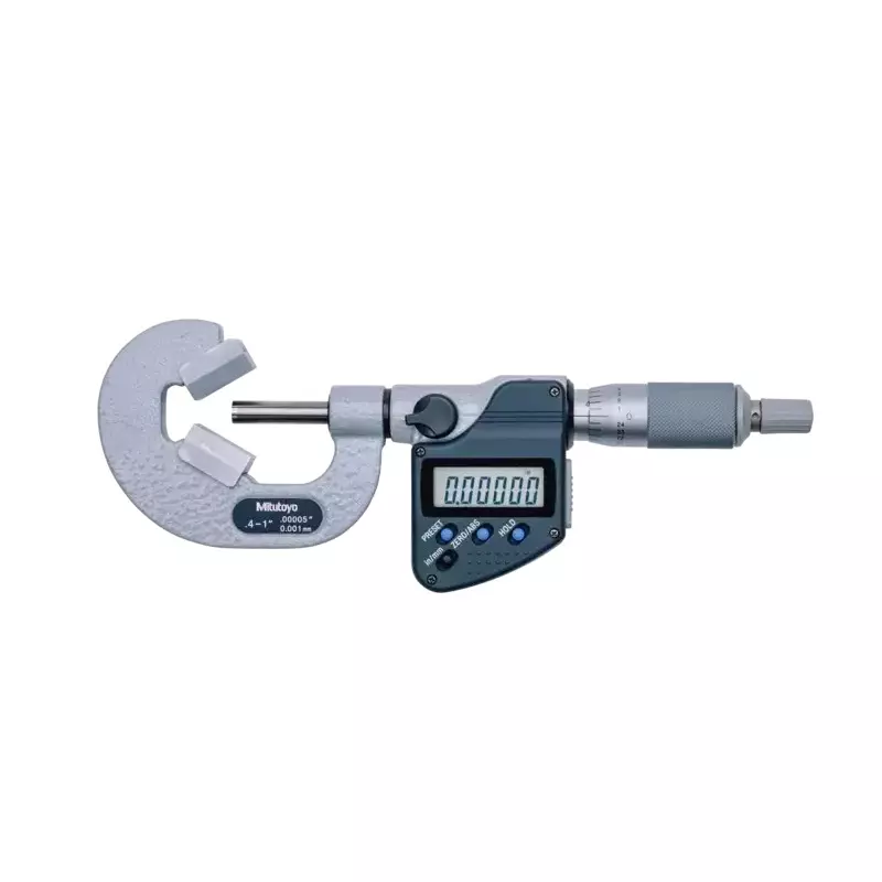 Mitutoyo Digimatic V-Anvil Micrometer 314 Series 0.4 - 1 inch / 10.16 - 25.4 mm Range, 314-362-30