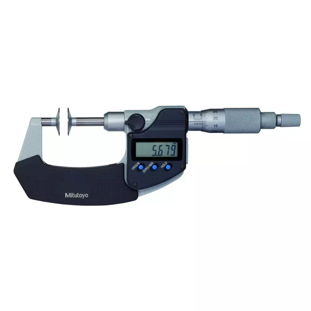 Mitutoyo Digimatic Disk Micrometer 369 Series 2 - 3 inch / 50.8 - 76.2 mm Range, 369-352-30