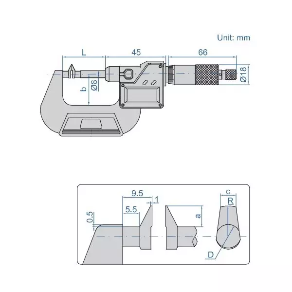 insize-digital-jaw-type-micrometer-0-25-mm-range-4-m-accuracy-and-0001-mm-resolution-3583-25a