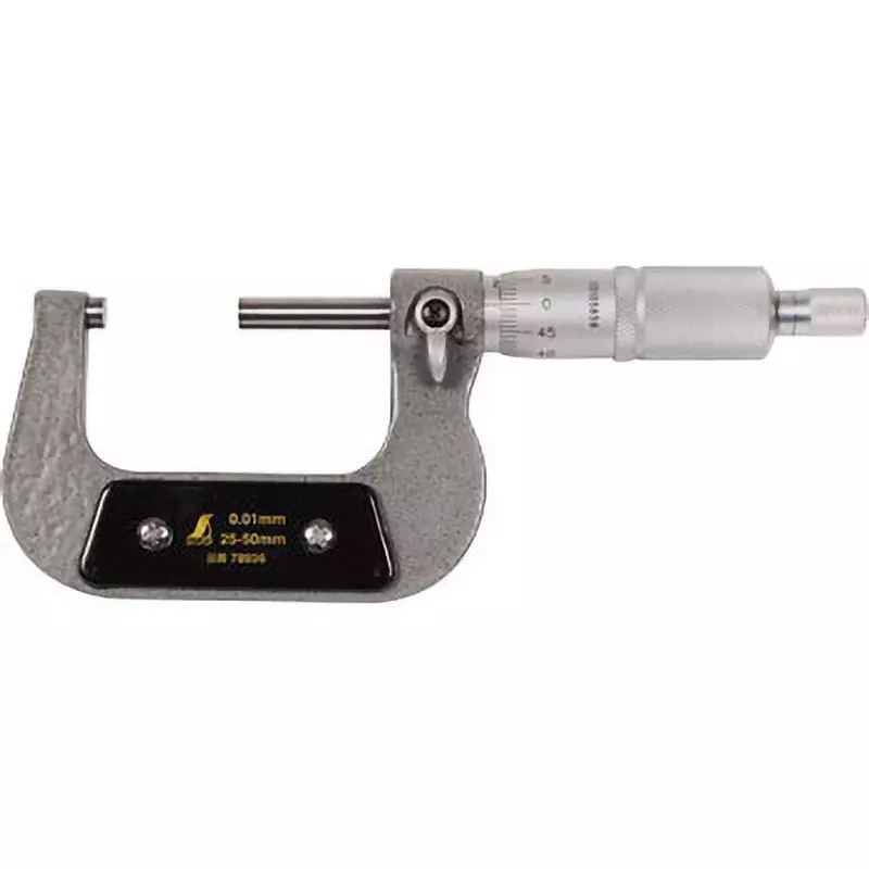 Shinwa Rules Micrometer with JCSS Calibration 25 to 50 mm Measurement Range, 19081