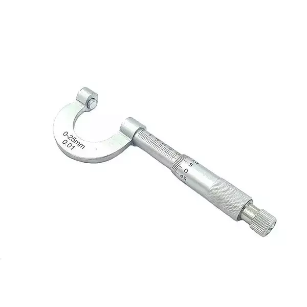 A.D INTERNATIONAL Outside Micrometer Chrome Plated Finish 0-25 mm Range and 0.01 mm Graduation, AU-K0N3-8YFH (Pack of 3)