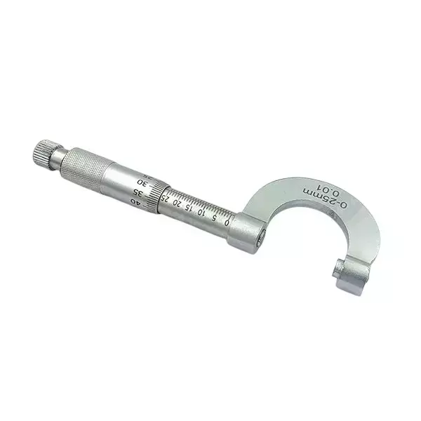 A.D INTERNATIONAL Outside Micrometer Chrome Plated Finish 0-25 mm Range and 0.01 mm Graduation, AU-K0N3-8YFH (Pack of 3)