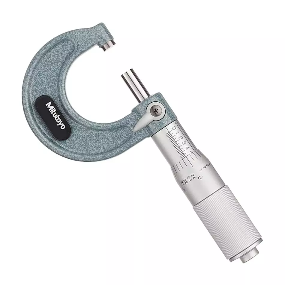 Mitutoyo Outside Micrometer with Friction Thimble 103 Series 0 - 1 inch (0 - 25 mm) Range, 103-135