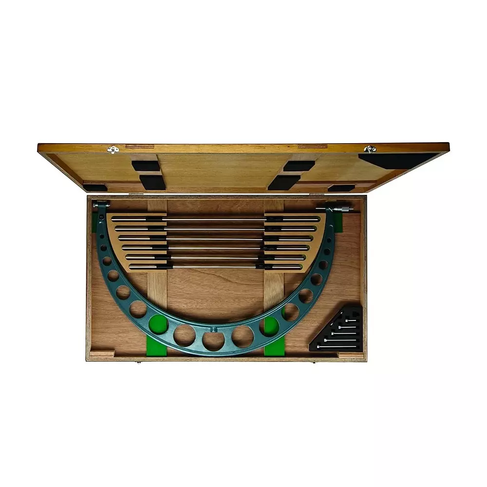 Mitutoyo Interchangeable Anvil Outside Micrometer 104 Series 32 - 36 inch (800 - 900 mm) Range, 104-157