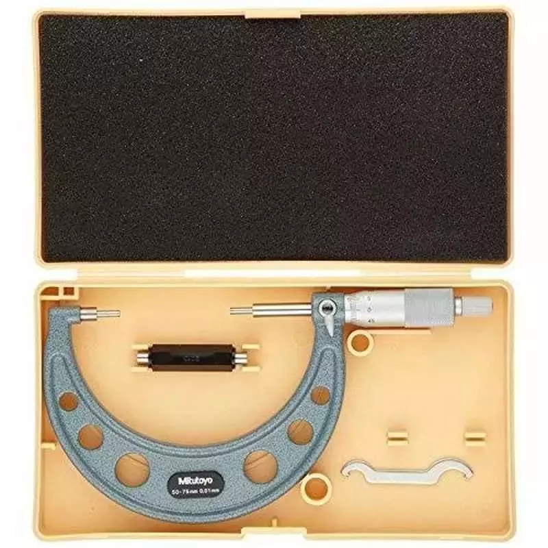 Mitutoyo Spherical Micrometer 50-75 mm Measurement Range, 115-117