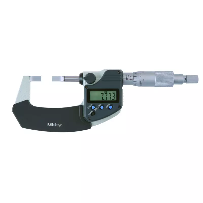 Mitutoyo Non-Rotating Spindle Type Digimatic Blade Micrometer 422 Series 0 - 1 inch (0 - 25.4 mm) Range, 422-330-30
